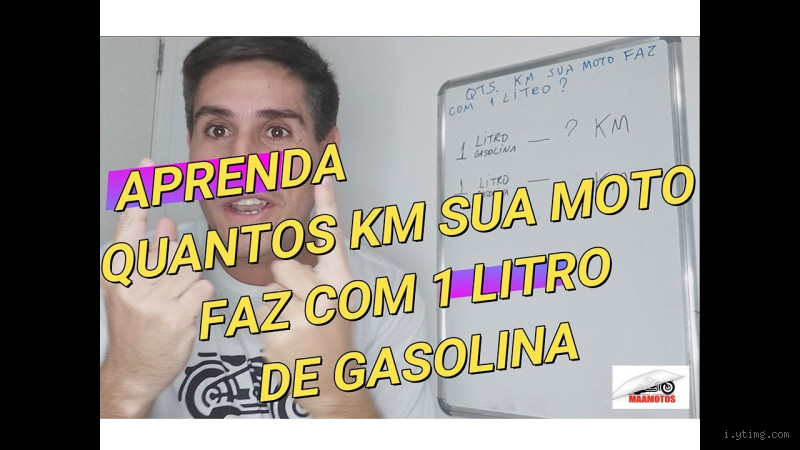 Quantos quilômetros uma moto roda com um litro de gasolina?