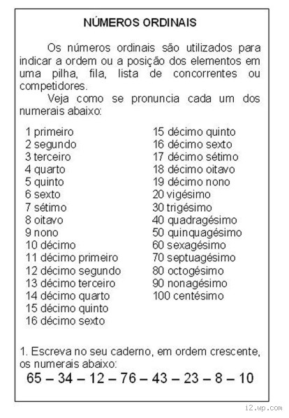 Como Escrever Por Extenso os Numerais Ordinais? Dicas e Exemplos