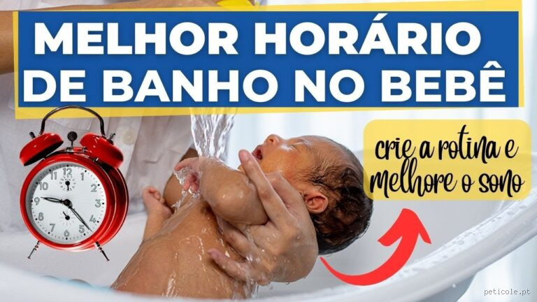 Qual o melhor horário para dar banho no bebê a noite?