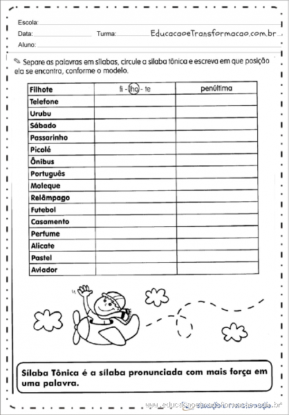 Como classificar as palavras de acordo com a sílaba tônica? Descubra agora!