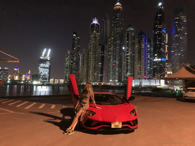 Qual o valor para andar de Lamborghini em Dubai?