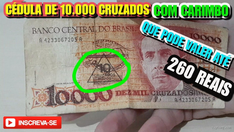 Quando vale 10.000 cruzados? Veja quanto ele representa hoje