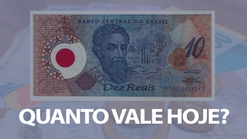 Quanto vale a nota de r-10 de plástico?