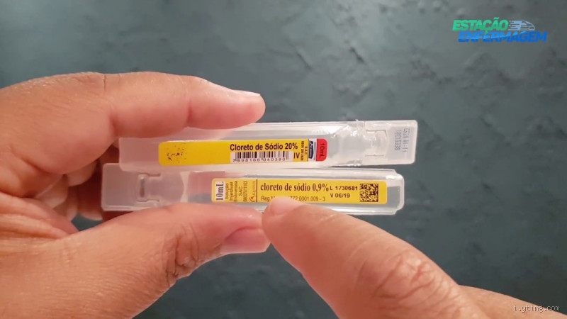 Quantos gramas de NaCl há a 20% em uma ampola de 20ml?